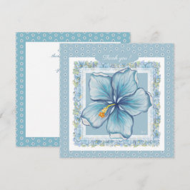 Hibiscus & snöre TURQUOISE