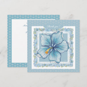 Hibiscus & snöre TURQUOISE