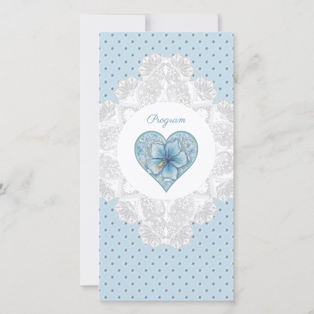 Hibiscus & snöre TURQUOISE (Baksida)