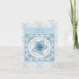 Hibiscus & snöre TURQUOISE Anteckningskort