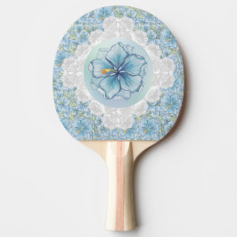 Hibiscus & snöre TURQUOISE Pingisracket