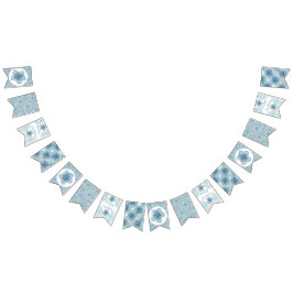 Hibiscus & snöre TURQUOISE Vimplar