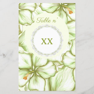 Hibiscus & snöre WHITE