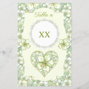 Hibiscus & snöre WHITE