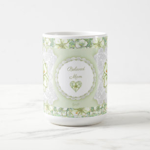 Hibiscus & snöre WHITE Kaffemugg