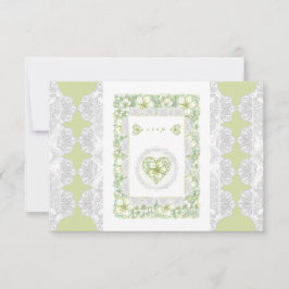 Hibiscus & snöre WHITE OSA Kort