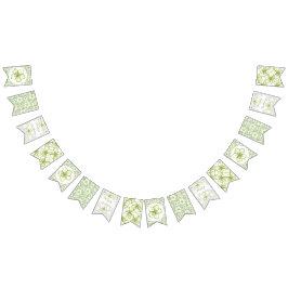 Hibiscus & snöre WHITE Vimplar