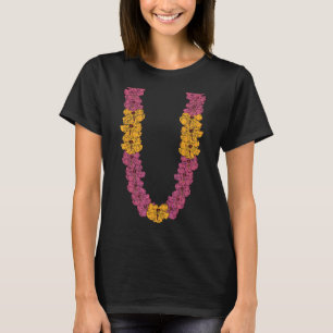 Hibiscus sommarvakuering Lei från hawaiiska blomst T Shirt