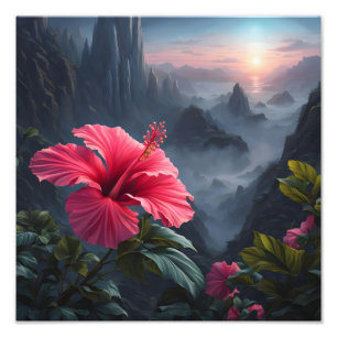 Hibiscus Sunset Fototryck