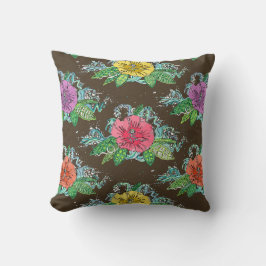 hibiscus surfa kaffe kudde