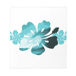 Hibiscus surfa stil anteckningsblock