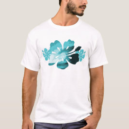 Hibiscus surfa stil t-shirt