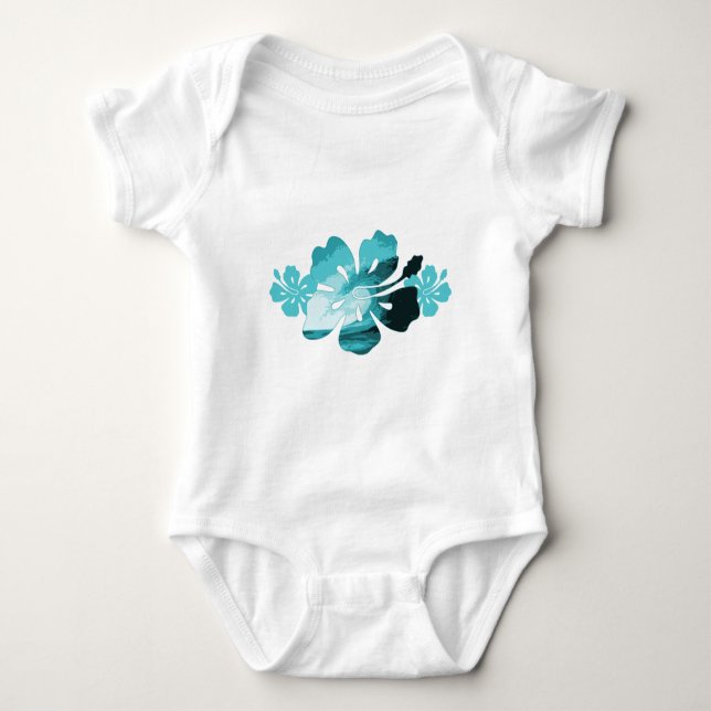 Hibiscus surfa stil tee (Framsida)
