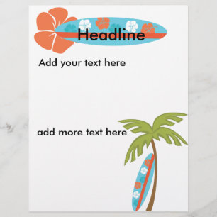 Hibiscus Surfboard Reklamblad