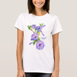 Hibiscus syriacus bra art dam t-shirt
