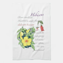Hibiscus Tea Towel