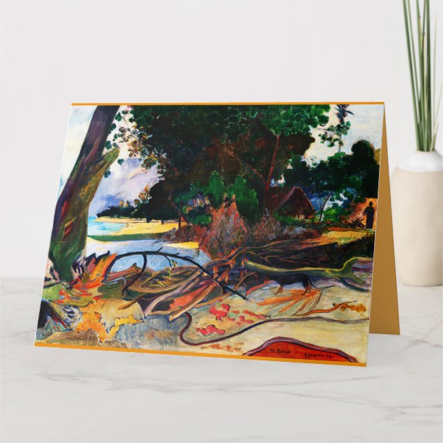 Hibiscus Träd (Te burao) av Paul Gauguin Kort (Framsida)