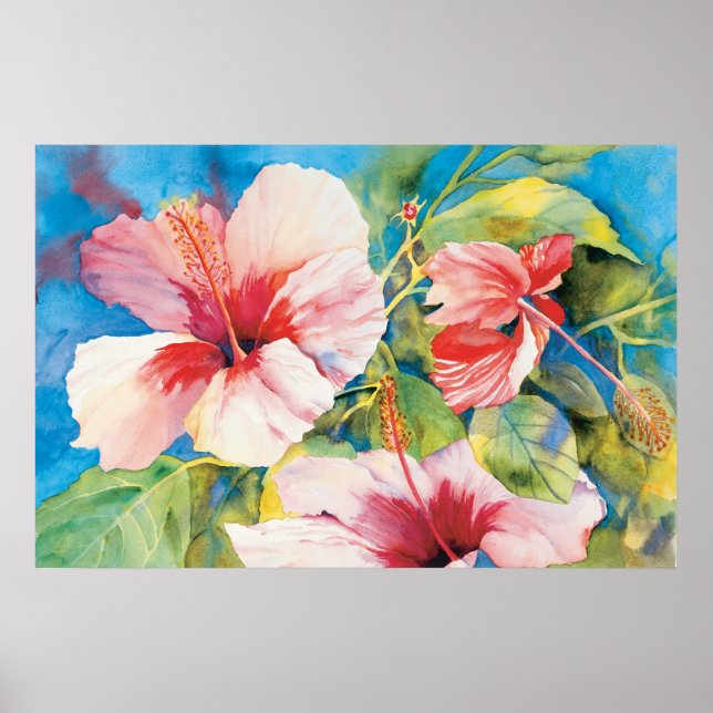 Hibiscus Triad Poster (Framsidan)