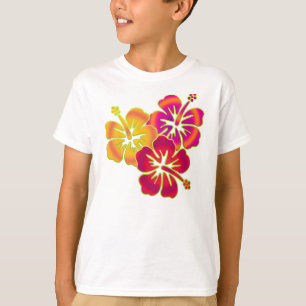 hibiscus trio tee shirt