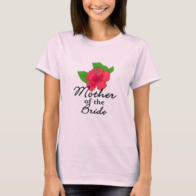 Hibiscus Tropical Budens mamma T-shirt (Framsida)