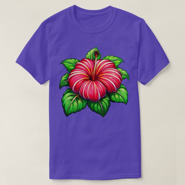 Hibiscus TShirt 19 T Shirt (Design framsida)