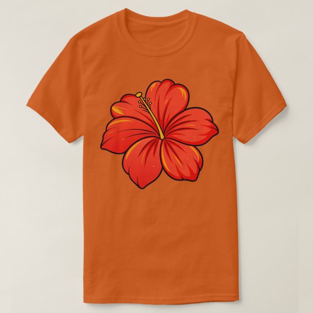 Hibiscus TShirt 30 T Shirt (Design framsida)