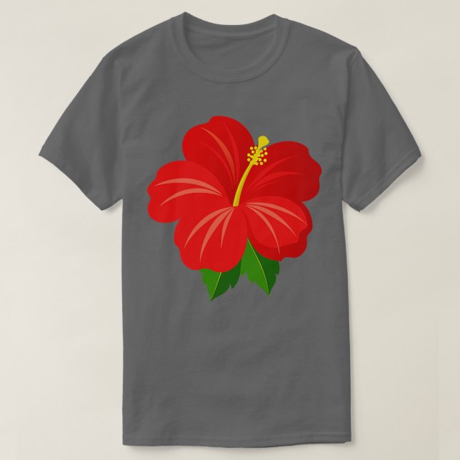 Hibiscus TShirt 3 T Shirt (Design framsida)