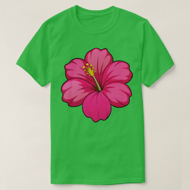 Hibiscus TShirt 5 T Shirt (Design framsida)