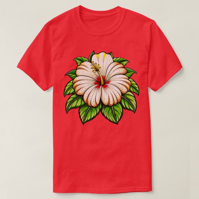 Hibiscus TShirt 7 T Shirt (Design framsida)