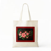 Hibiscus Vector Flower Blommigt Budget Tote bags