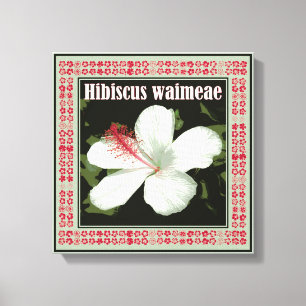 Hibiscus Waimeae Square Canvastryck