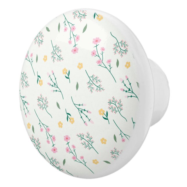 Hibiscus Watercolor Botaniskt blooming utan sömn Knopp (Höger)