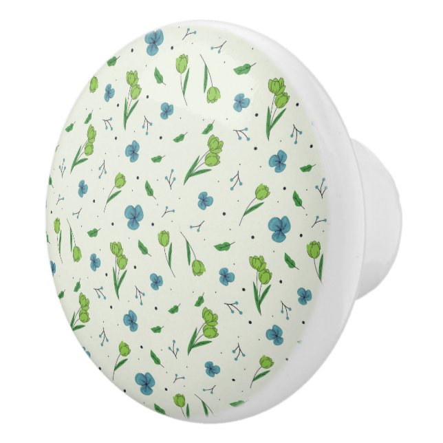 Hibiscus Watercolor Botaniskt blooming utan sömn Knopp (Höger)