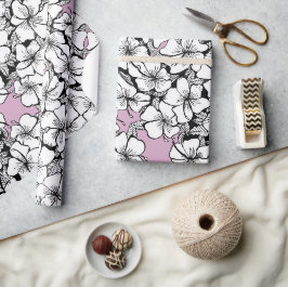 Hibiscus Wrapping Papper Presentpapper