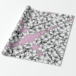 Hibiscus Wrapping Papper Presentpapper