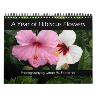 Hibiscusblommor Väggkalender av J. Fatherree Kalender