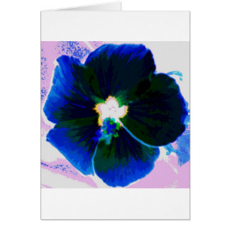 Hibiskus Azul Hälsningskort