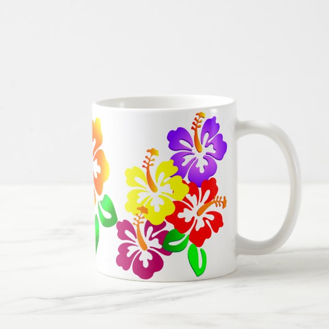 Hibiskus Blommig Mugg (Höger)