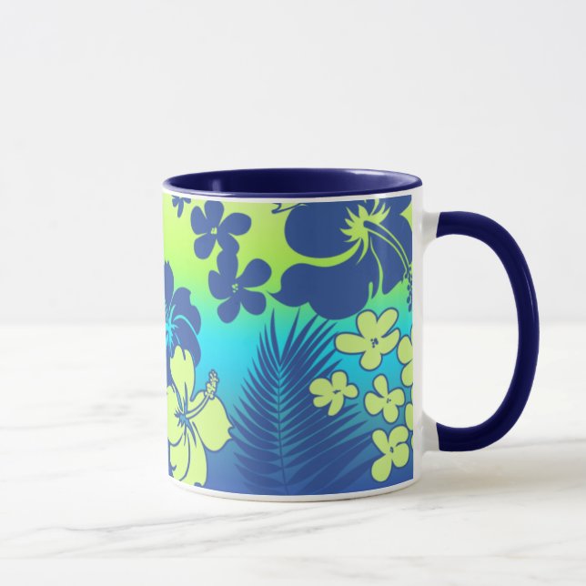 Hibiskus för Kona blandninghawaiibo Mugg (Höger)