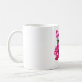 Hibiskus fyrkantig väggklocka kaffemugg
