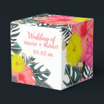 Hibiskus Hawaii Tropisk Handritad Ljus Bröllop Presentaskar<br><div class="desc">Favorlåda för bröllop - gästgodis/gåvor Hawaii-tema Tropisk Handritad Original Konst</div>