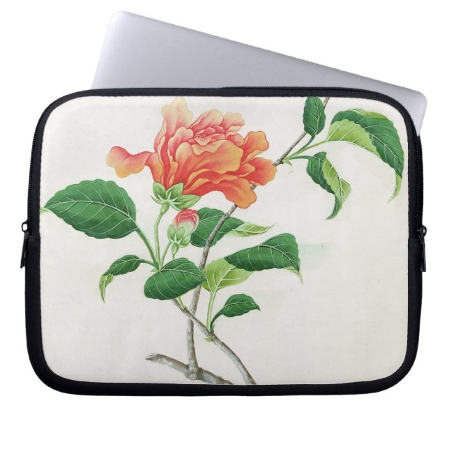 Hibiskus Laptop Sleeve (Framsidan)