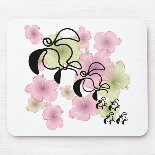 Hibiskus-Sköldpadda-Familj Musmatta (Framsidan)