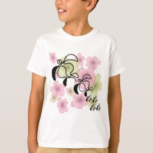Hibiskus-Sköldpadda-Familj T Shirt