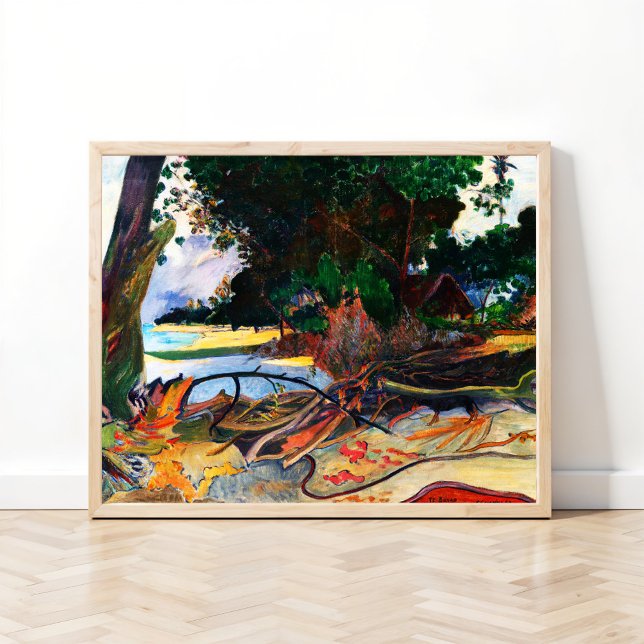 Hibiskus-trädet (Te burao) av Paul Gauguin Poster (Skapare uppladdad)