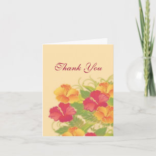 hibiskus trädgård ~ tack gåva tag kort