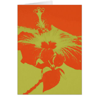 Hibiskusblom #8 hälsningskort