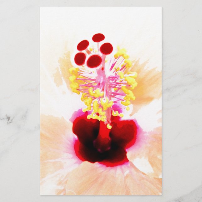 Hibiskusblomma Fotografi Brevpapper (Framsida)