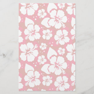 Hibiskusblommamönster Brevpapper