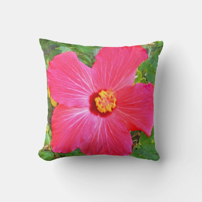 Hibiskusblommar Kudde (Framsida)